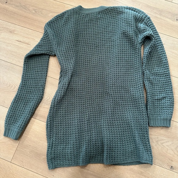 Pink Rose- Green Women's cardigan - Picture 6 of 8